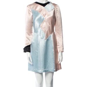 Marc Jacobs Pink and Blue Geometric Dress